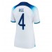 Tanie Strój piłkarski Anglia Declan Rice #4 Koszulka Podstawowej dla damskie MŚ 2022 Krótkie Rękawy